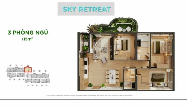 Mat bang Layout SKY RETREAT2