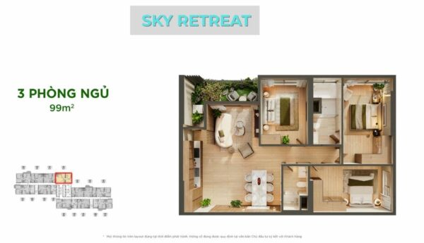 Mat bang Layout SKY RETREAT5