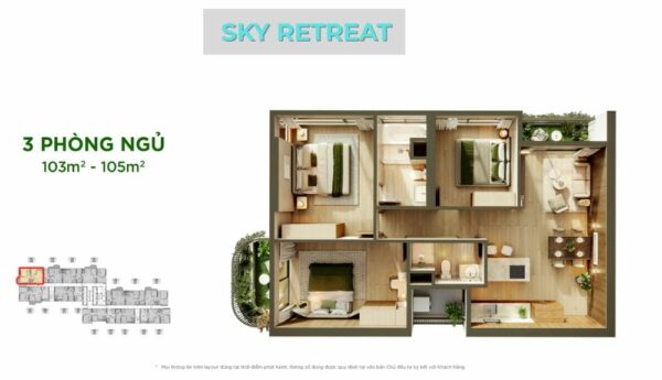 Mat bang Layout SKY RETREAT6